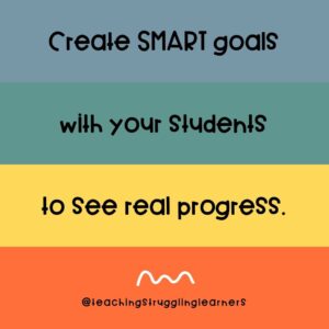 work with students for smart goals