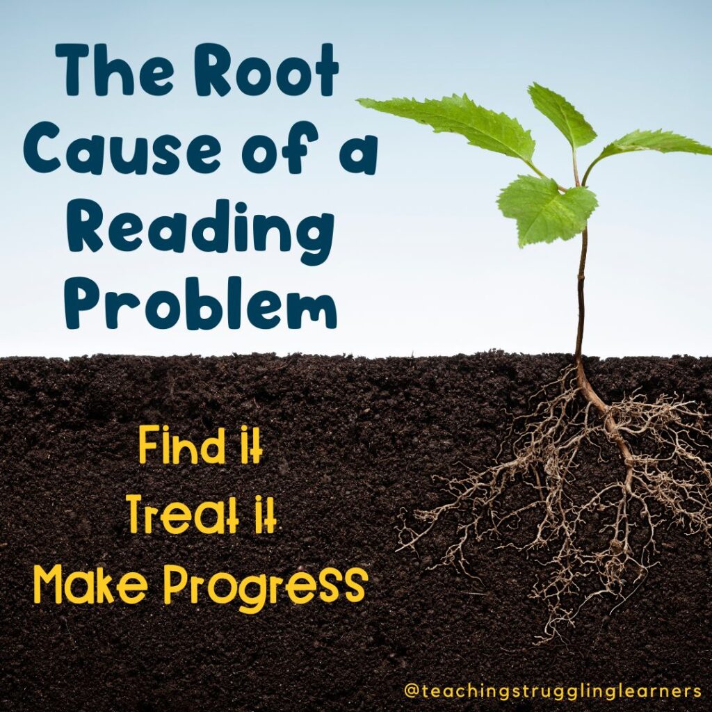 The root cause of a reading problem