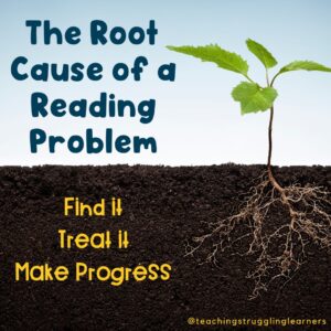 The root cause of a reading problem