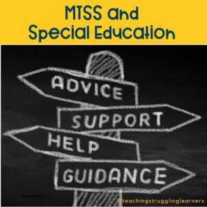 MTSS and special education
